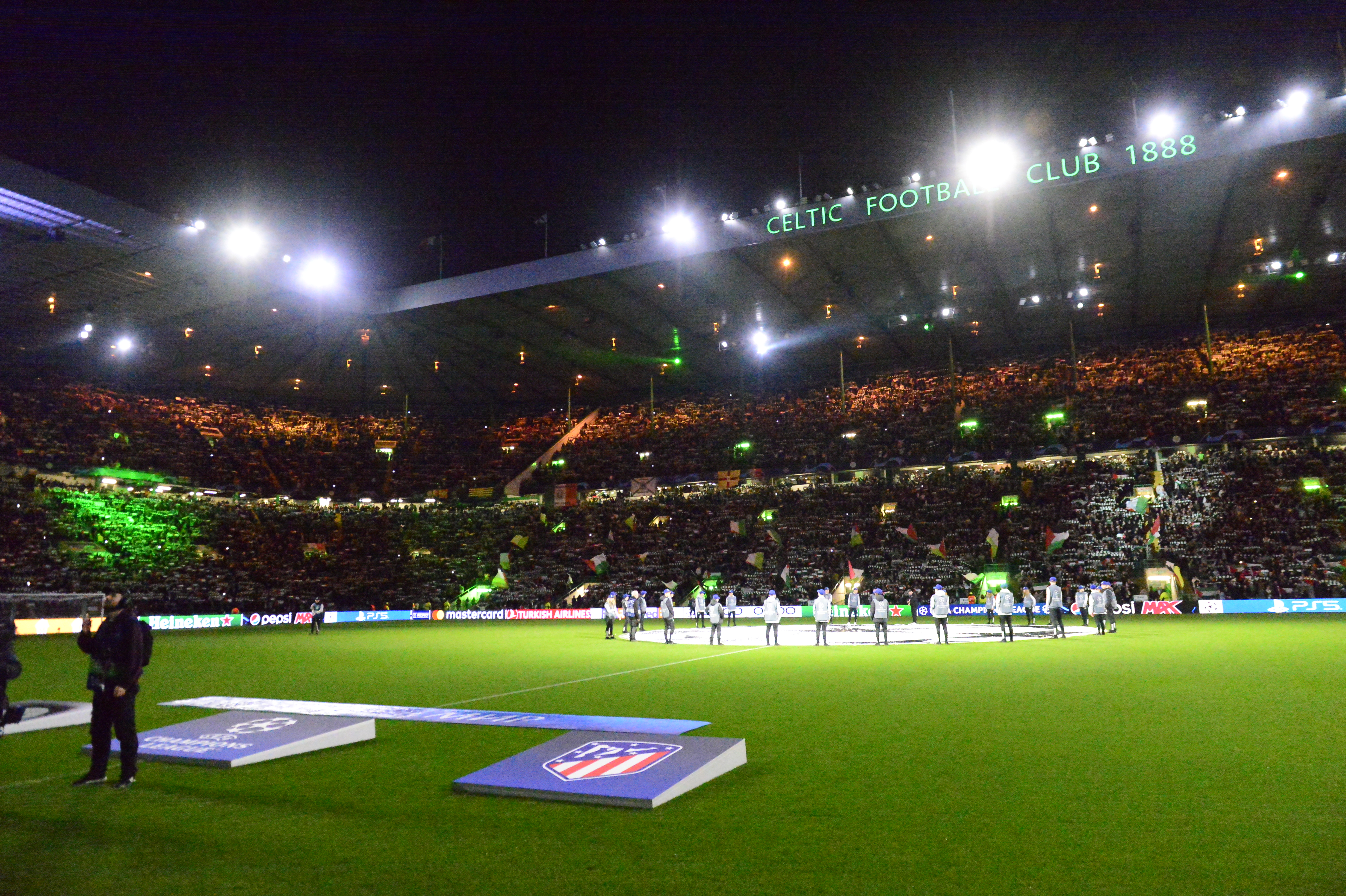 Celtic Park, het stadion van de Schotse voetbalclub Celtic Glasgow