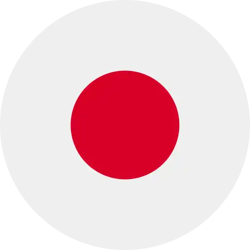 Ronde vlag van Japan 