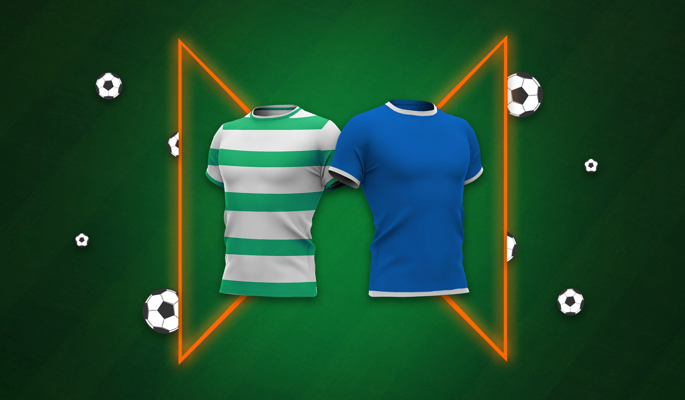 Groen-wit vs blauw: de legendarische Old Firm voetbalderby tussen Celtic en Rangers.