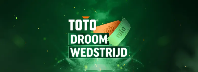 TOTO Droom Wedstrijd met groene kaarten en stadionlicht