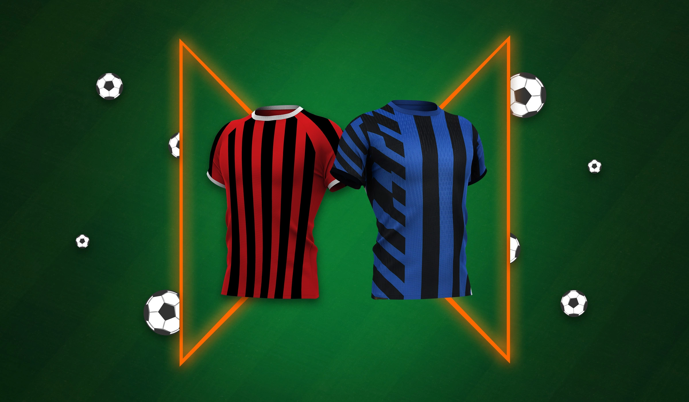 Rood-zwart vs blauw-zwart: de Derby della Madonnina tussen AC Milan en Inter Milan.