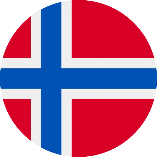 Noorse vlag in cirkelvorm