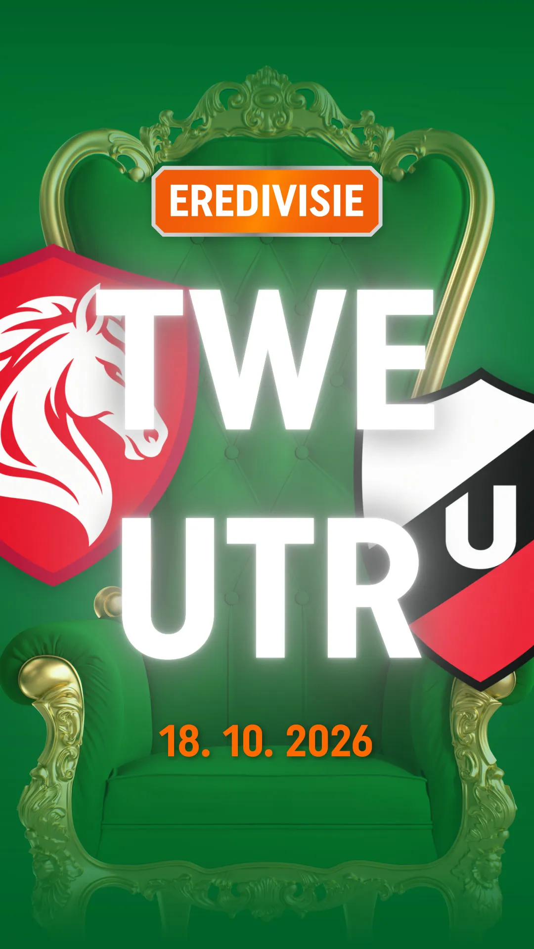 Eredivisie wedstrijd FC Twente tegen FC Utrecht 18 oktober 2026