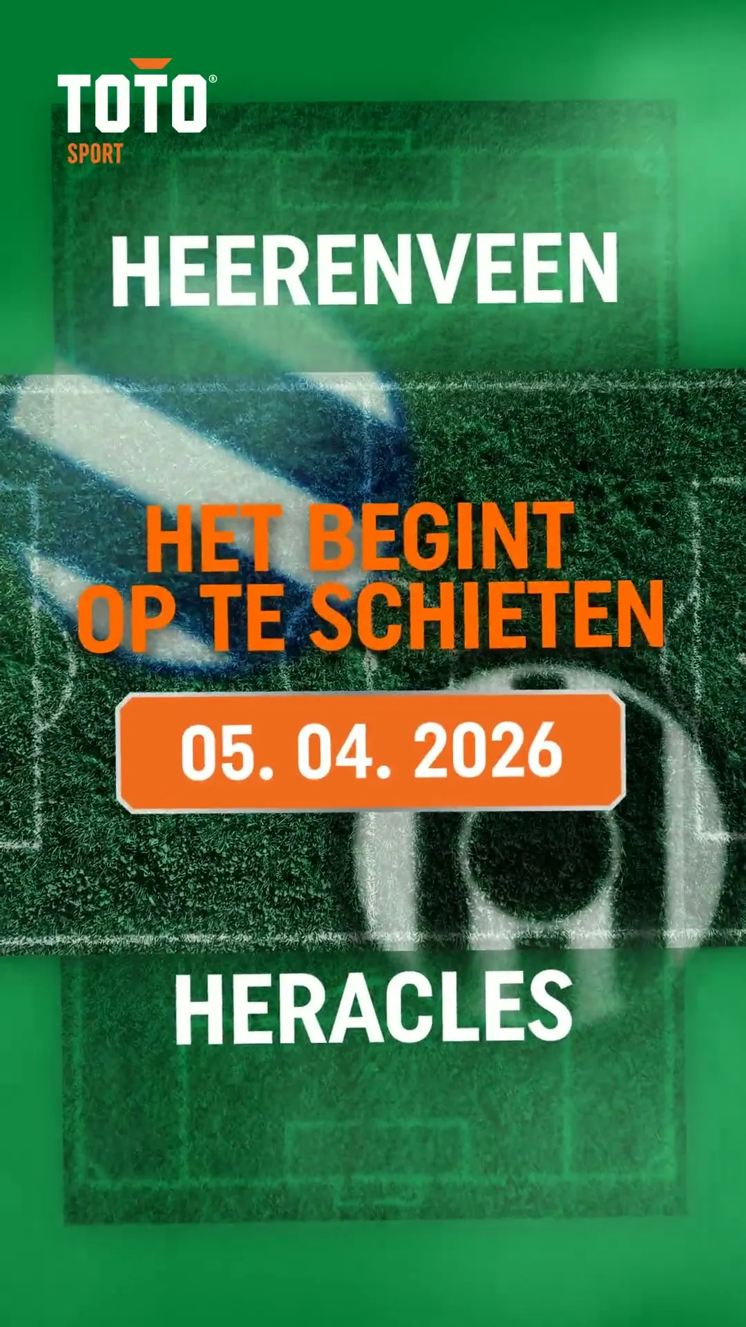 Heerenveen tegen Heracles voetbalwedstrijd 5 april 2026 bij TOTO Sport