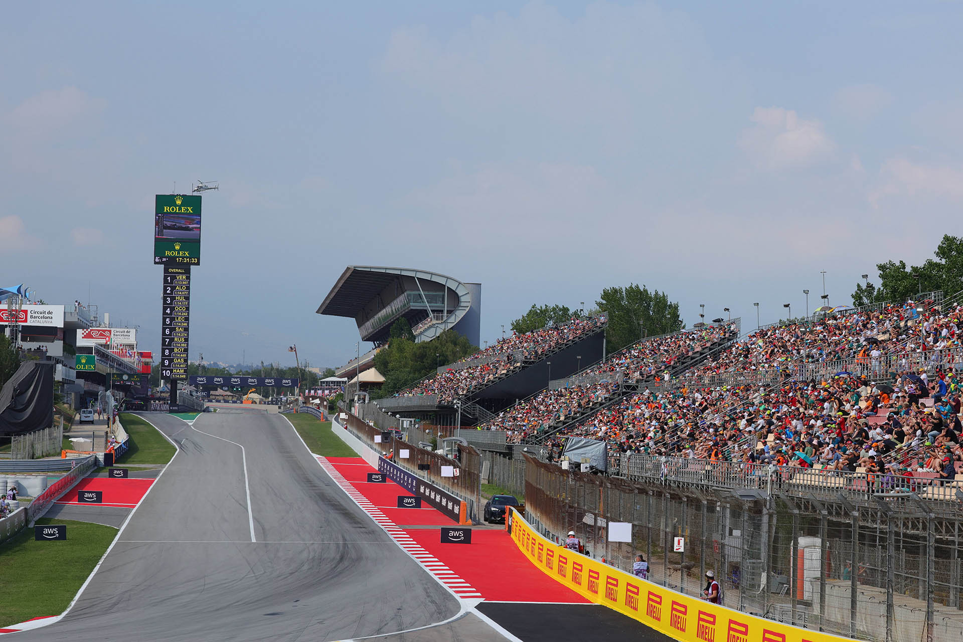 Het Circuit de Barcelona-Catalunya, waar de Grand Prix van Spanje wordt verreden