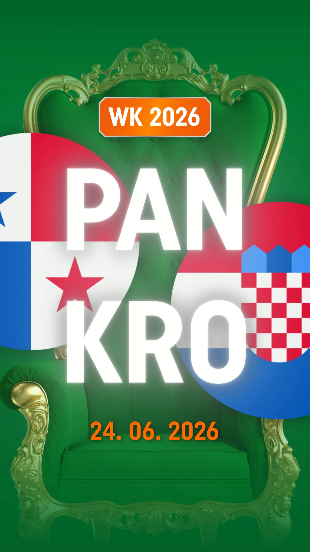 WK 2026 wedstrijd Panama tegen Kroatië op 24 juni