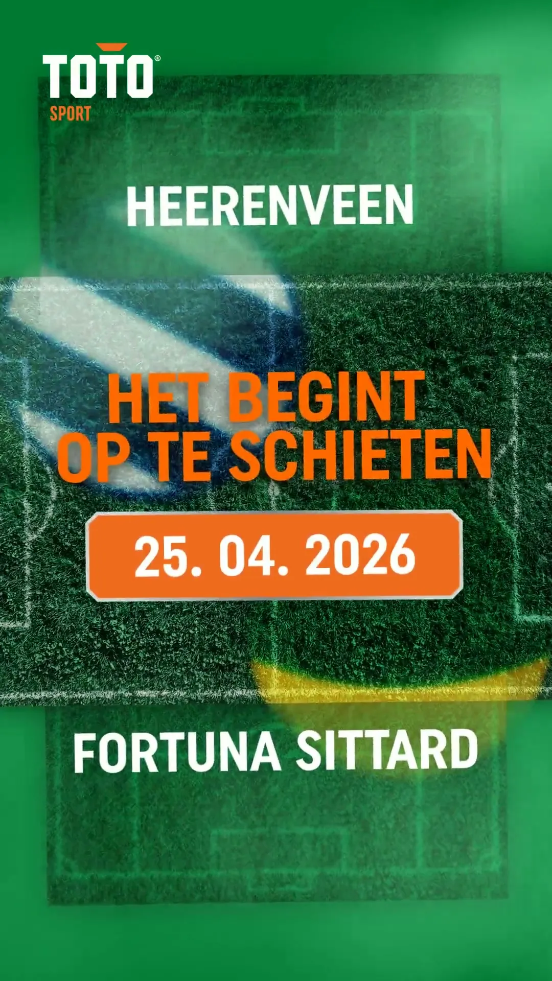 Wedstrijd Heerenveen tegen Fortuna Sittard op 25.04.2026