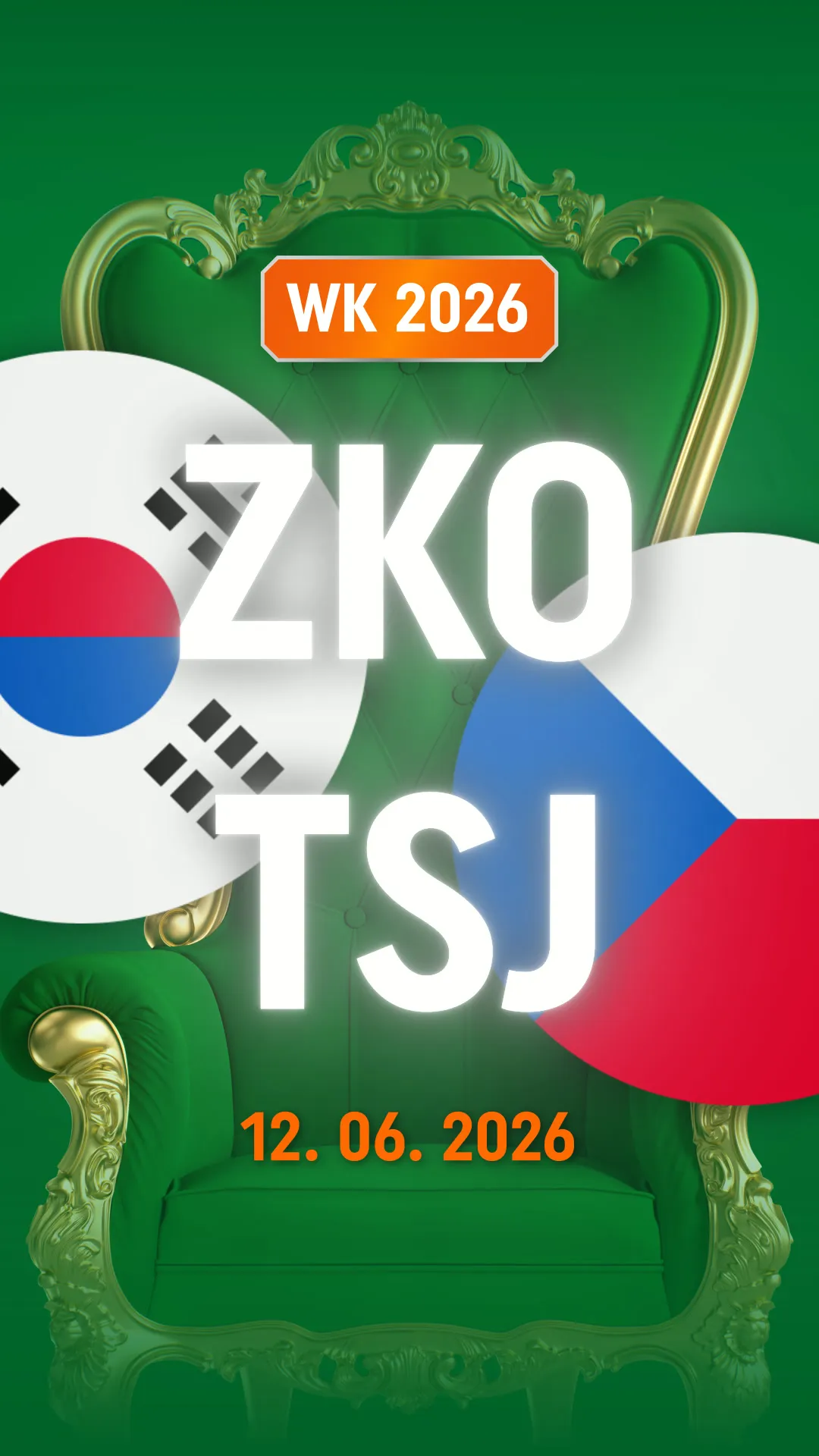 WK 2026 wedstrijd Zuid-Korea tegen Tsjechië op 12.06.2026