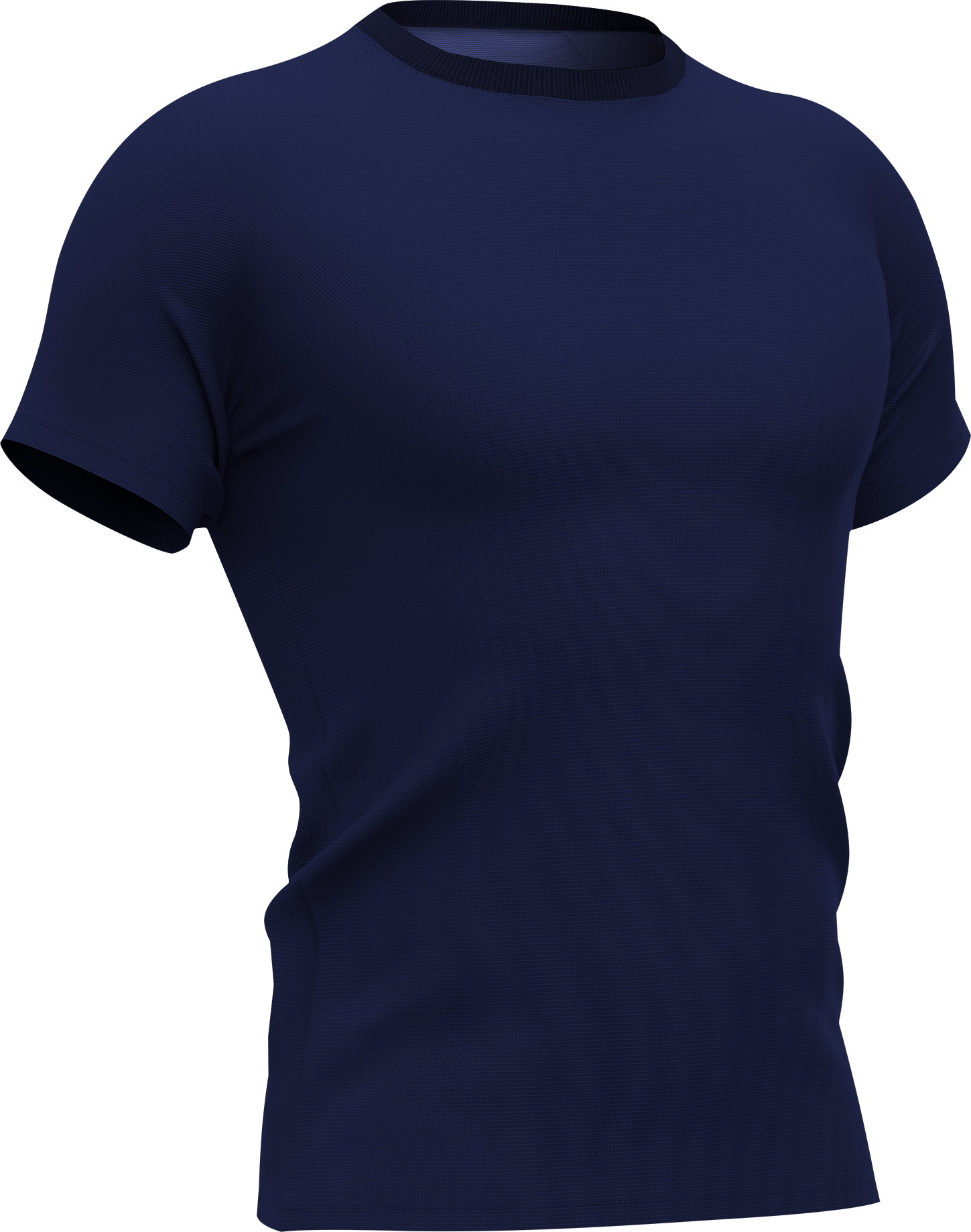 Donkerblauw sportshirt