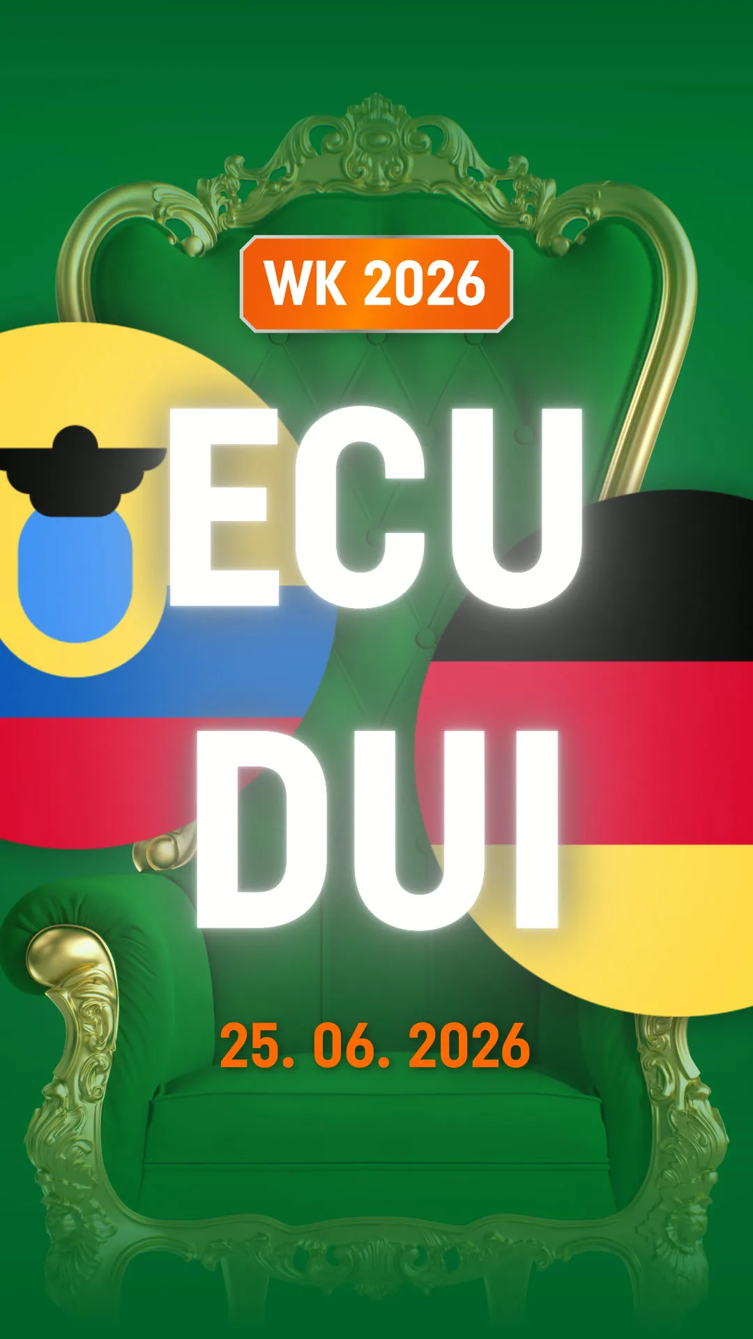 WK 2026 wedstrijd Ecuador tegen Duitsland op 25 juni