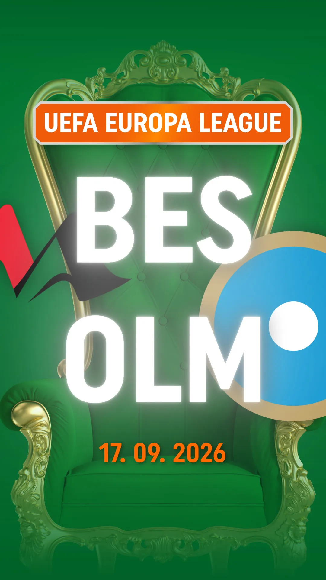 UEFA Europa League wedstrijd tussen Besiktas en Molde op 17 september 2026