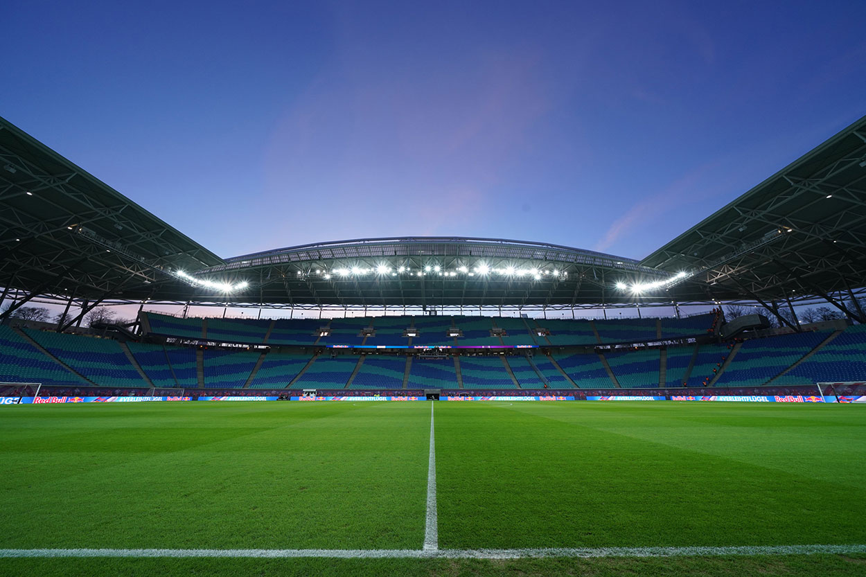 De Red Bull Arena in Leipzig, thuishaven van RB Leipzig