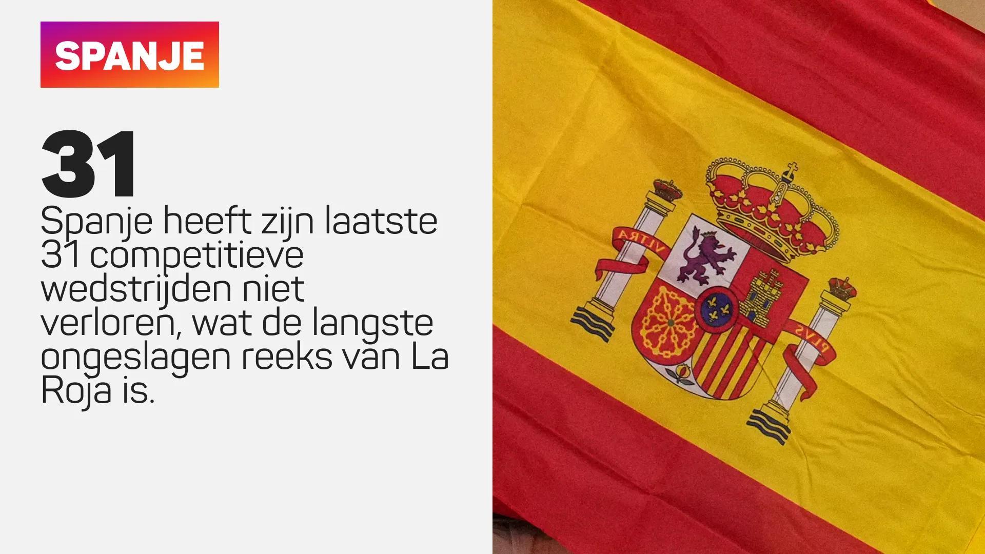 Spanje al 31 wedstrijden op rij ongeslagen