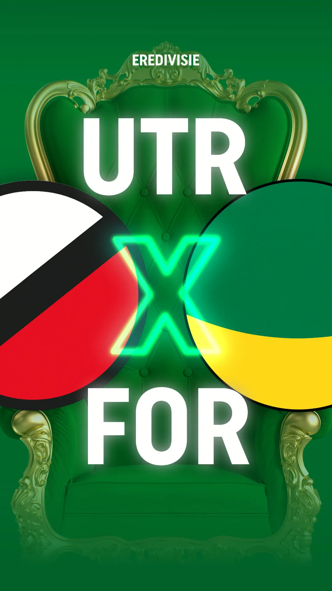 Eredivisie wedstrijd Utrecht tegen Fortuna Sittard