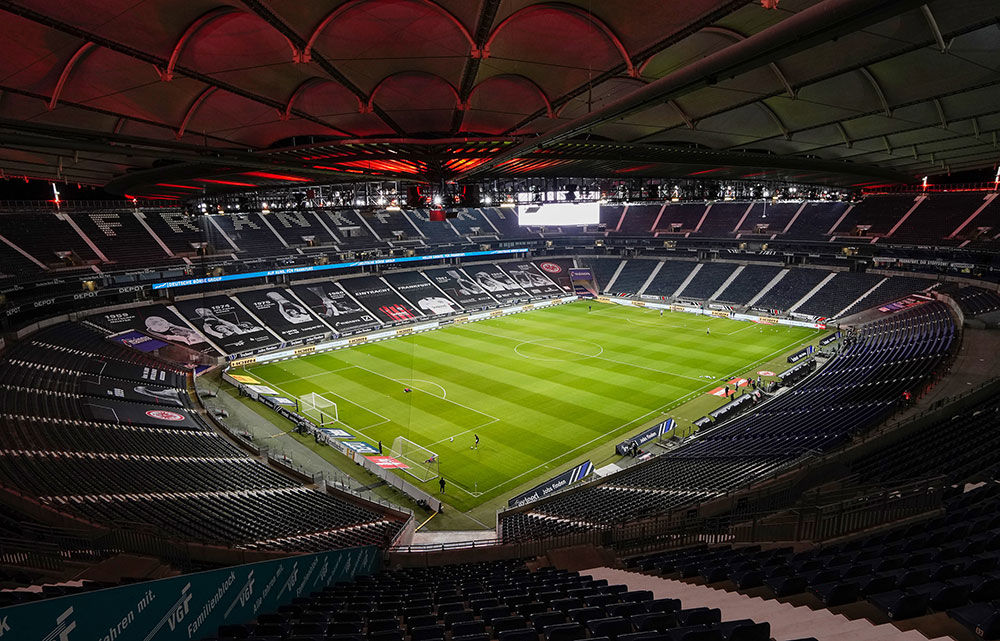 Het Deutsche Bank Park, stadion van Eintracht Frankfurt