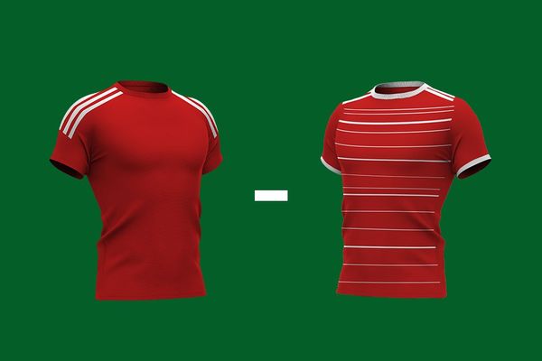 De shirts van Benfica en Bayern Munchen