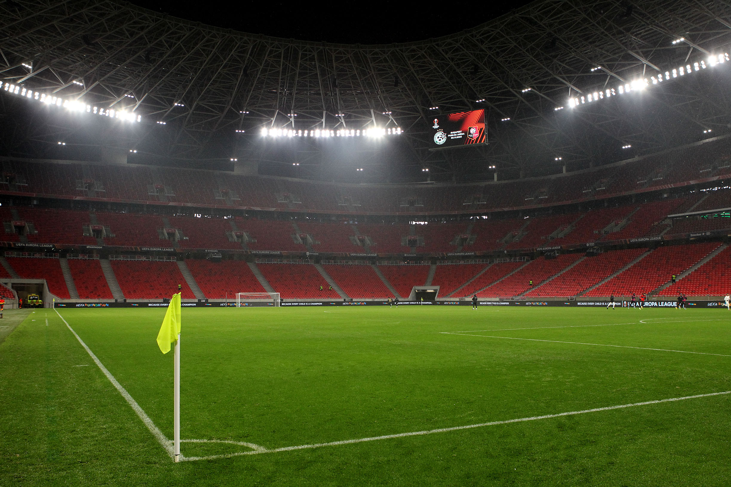 De Puskas Arena, waar Nederland vrijdag tegen Hongarije speelt