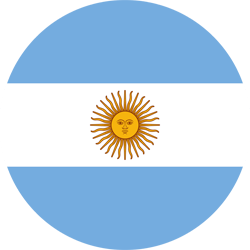 Ronde vlag van Argentinië 