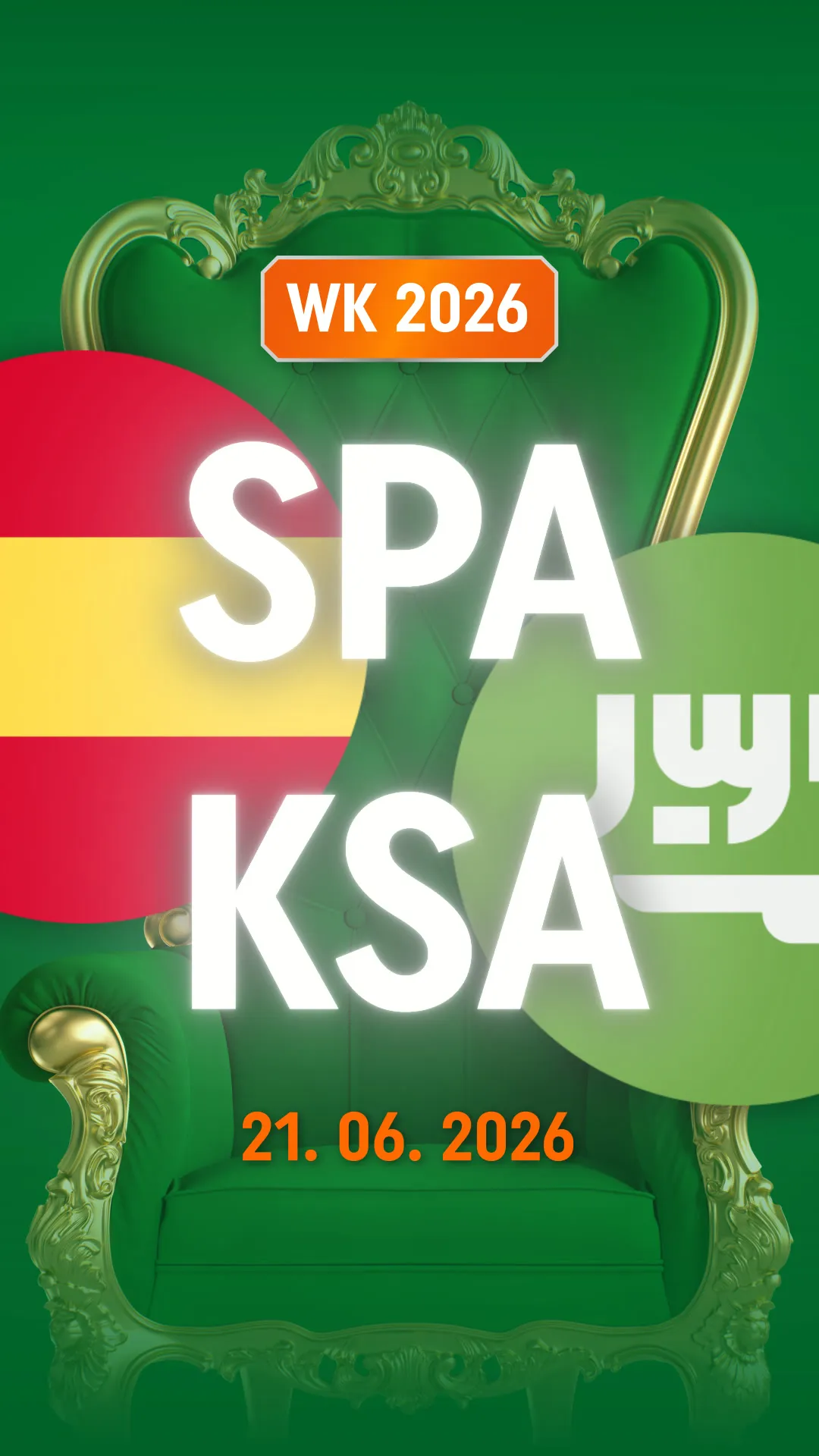WK 2026 Duitsland tegen Saoedi-Arabië op 21.06.2026