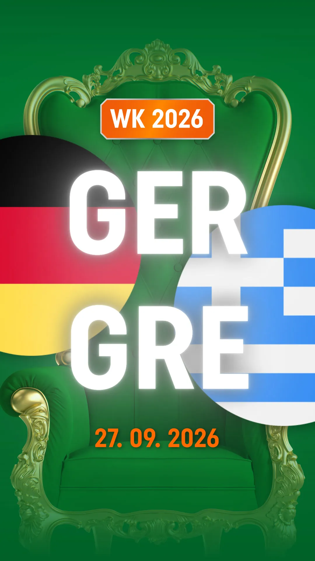 WK 2026 voetbalwedstrijd Duitsland tegen Griekenland 27 september