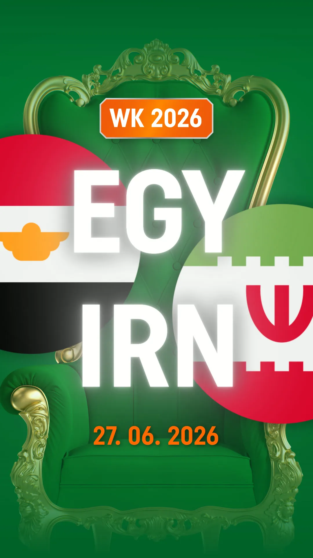 WK 2026 wedstrijd Egypte tegen Iran op 27 06 2026