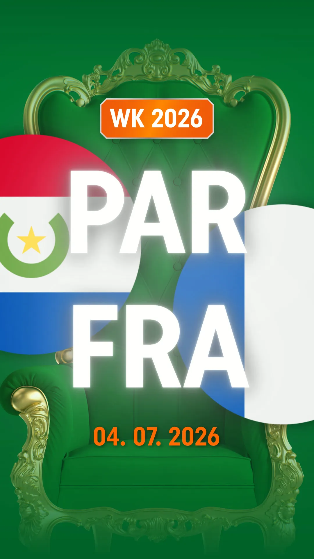 WK 2026 groepswedstrijd tussen Paraguay en Frankrijk op 04 07 2026