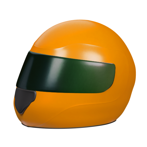 Helm van Formule 1-rijder