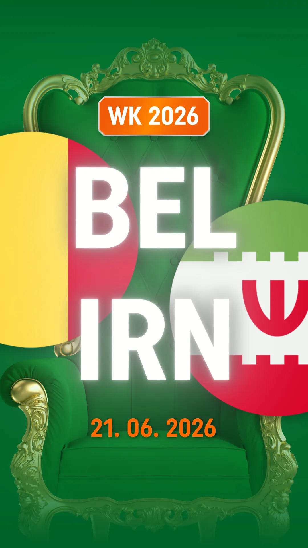WK 2026 wedstrijd België tegen Marokko op 21 juni 2026