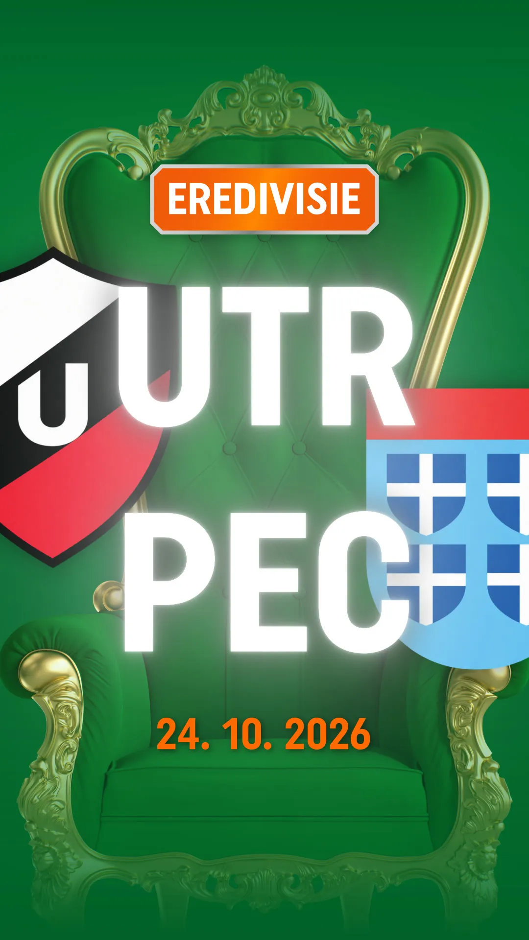 Erlebniswedstrijd Eredivisie FC Utrecht tegen PEC Zwolle op 24 oktober 2026