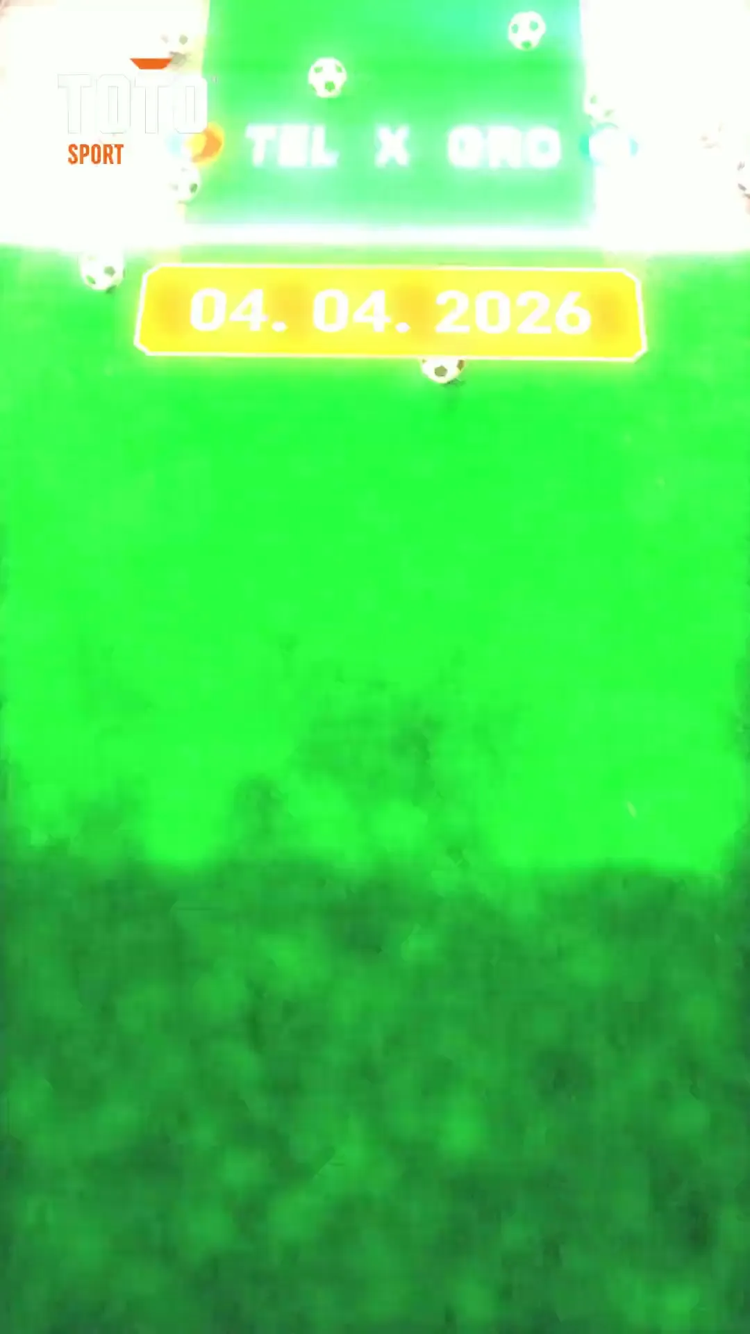 TOTO Sport aankondiging wedstrijd Tel X Oro op 04.04.2026
