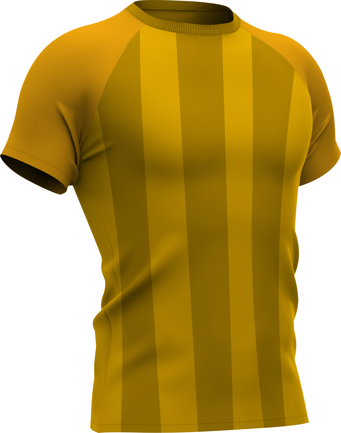 Gele sportshirt met strepen