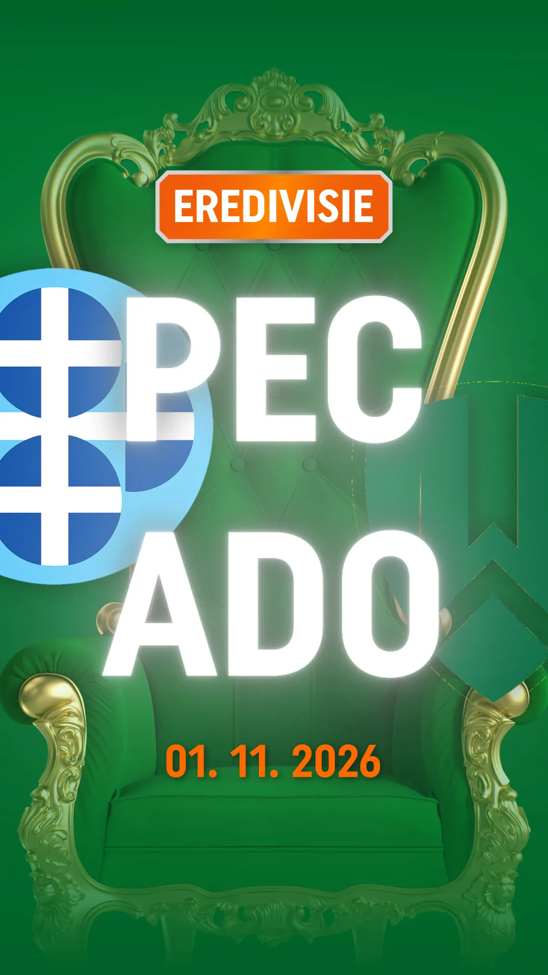Eredivisie wedstrijd PEC Zwolle tegen ADO op 1 november 2026