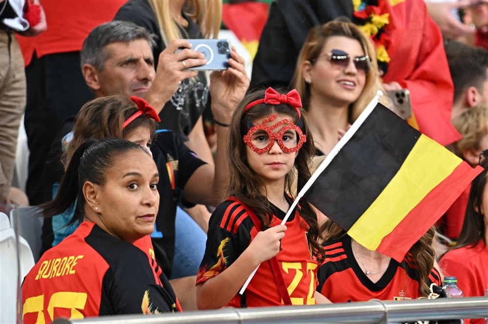 Fans van de Belgische nationale ploeg