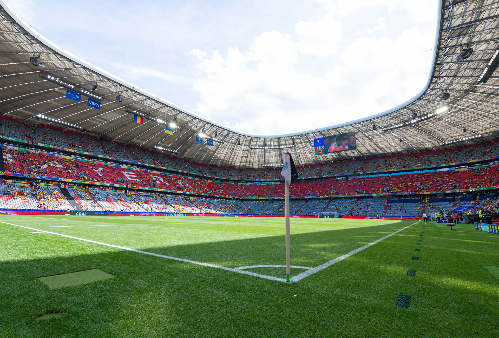 De Allianz Arena in München. Lees onze voorspelling voor Spanje - Frankrijk.