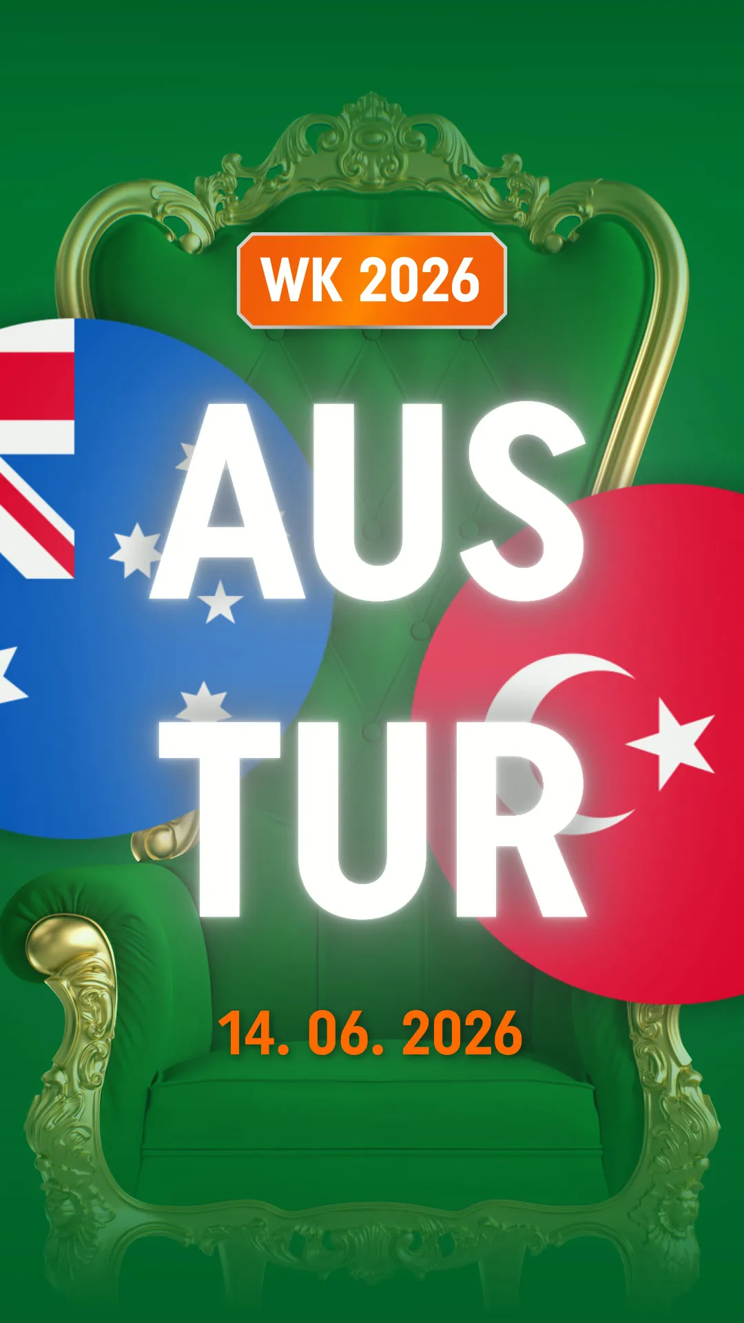 WK 2026 Australië tegen Turkije op 14 juni