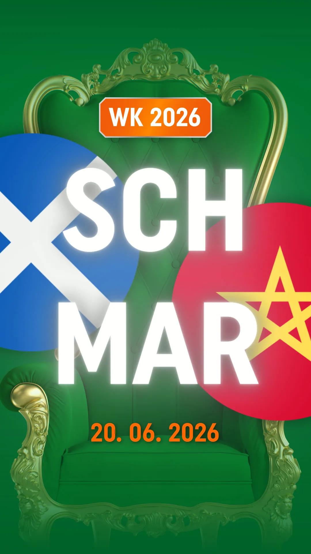 WK 2026 wedstrijd Schotland tegen Marokko op 20 juni 2026
