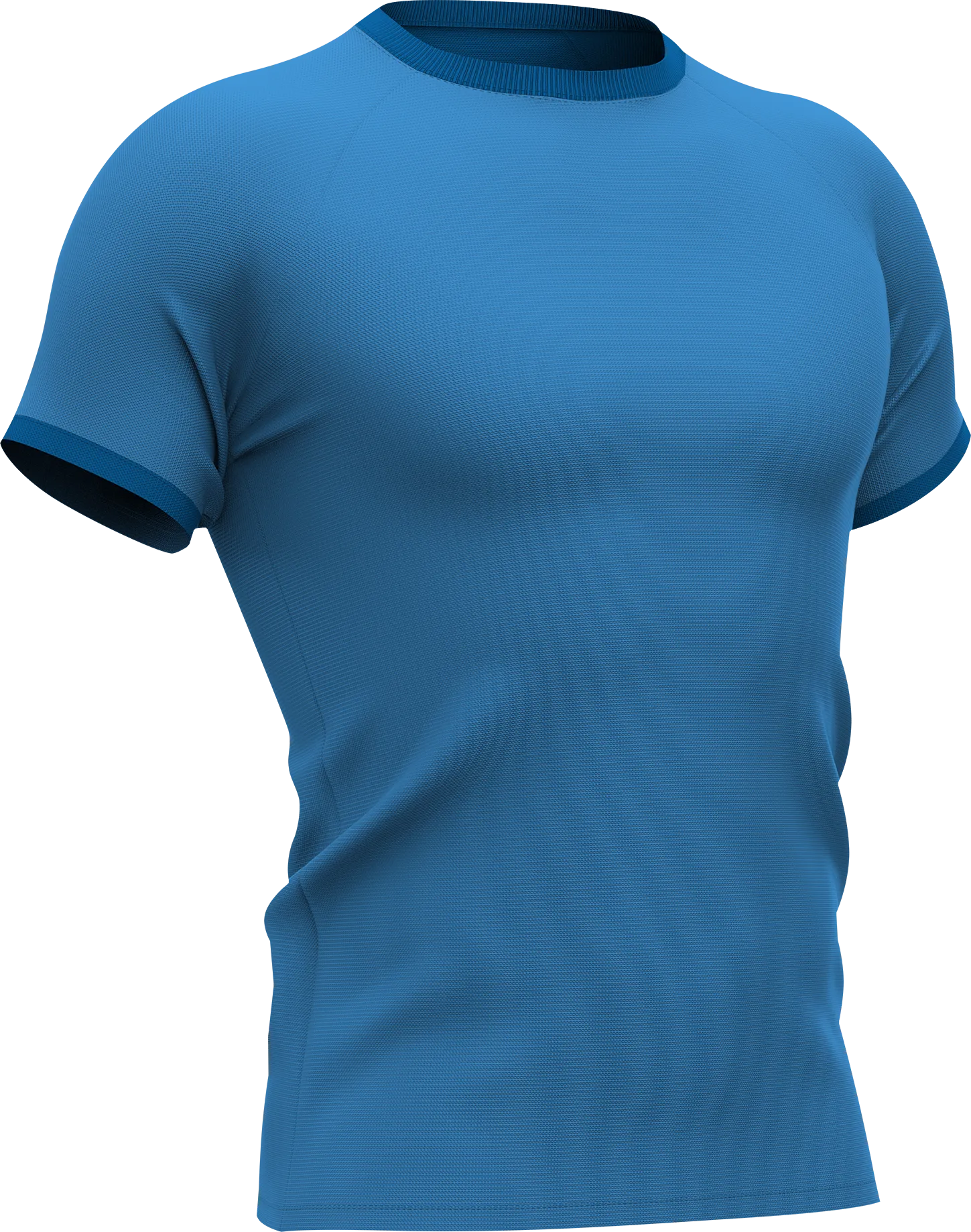 Blauw sportshirt