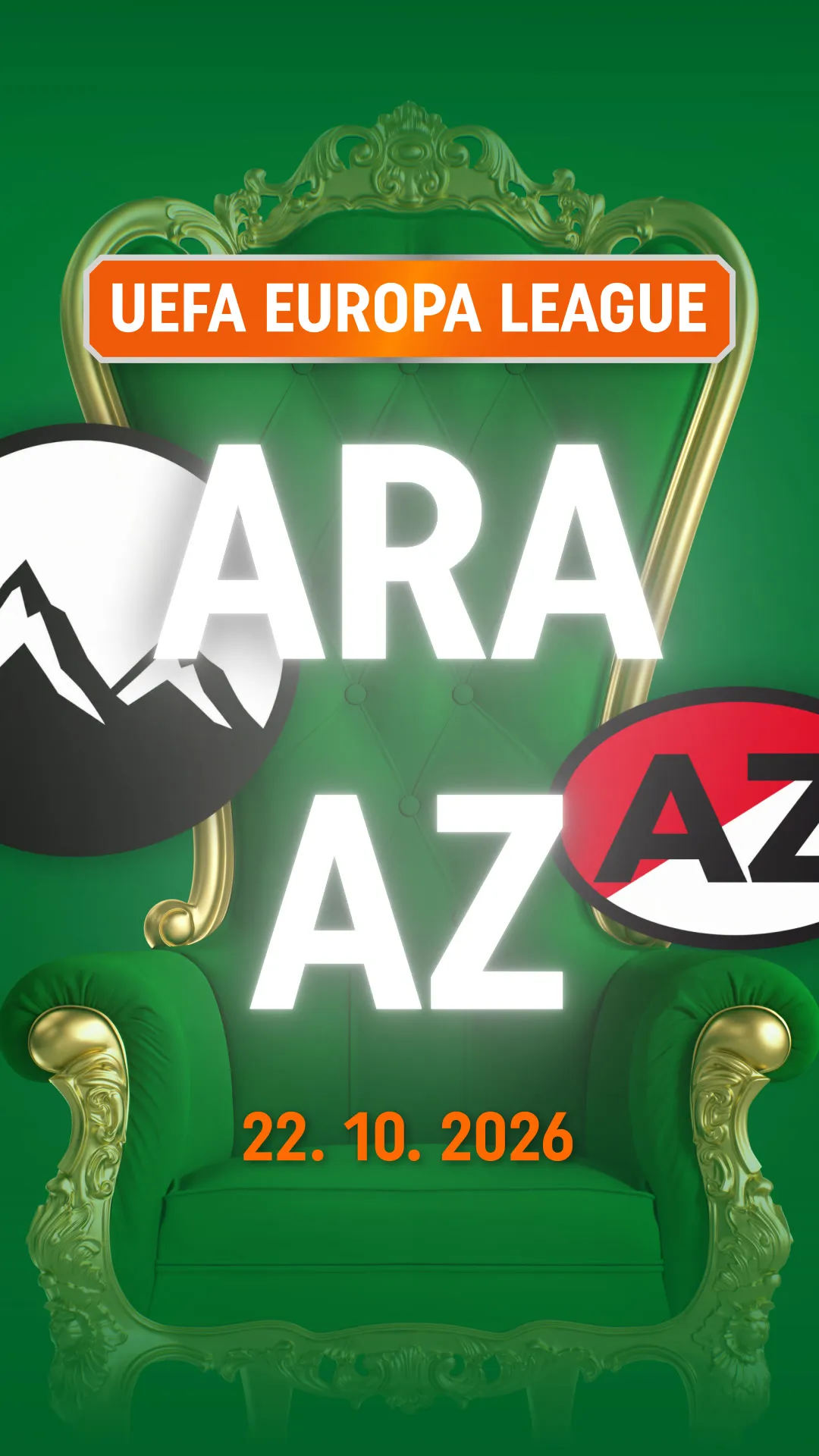 UEFA Europa League wedstrijd Sparta tegen AZ op 22 oktober 2026