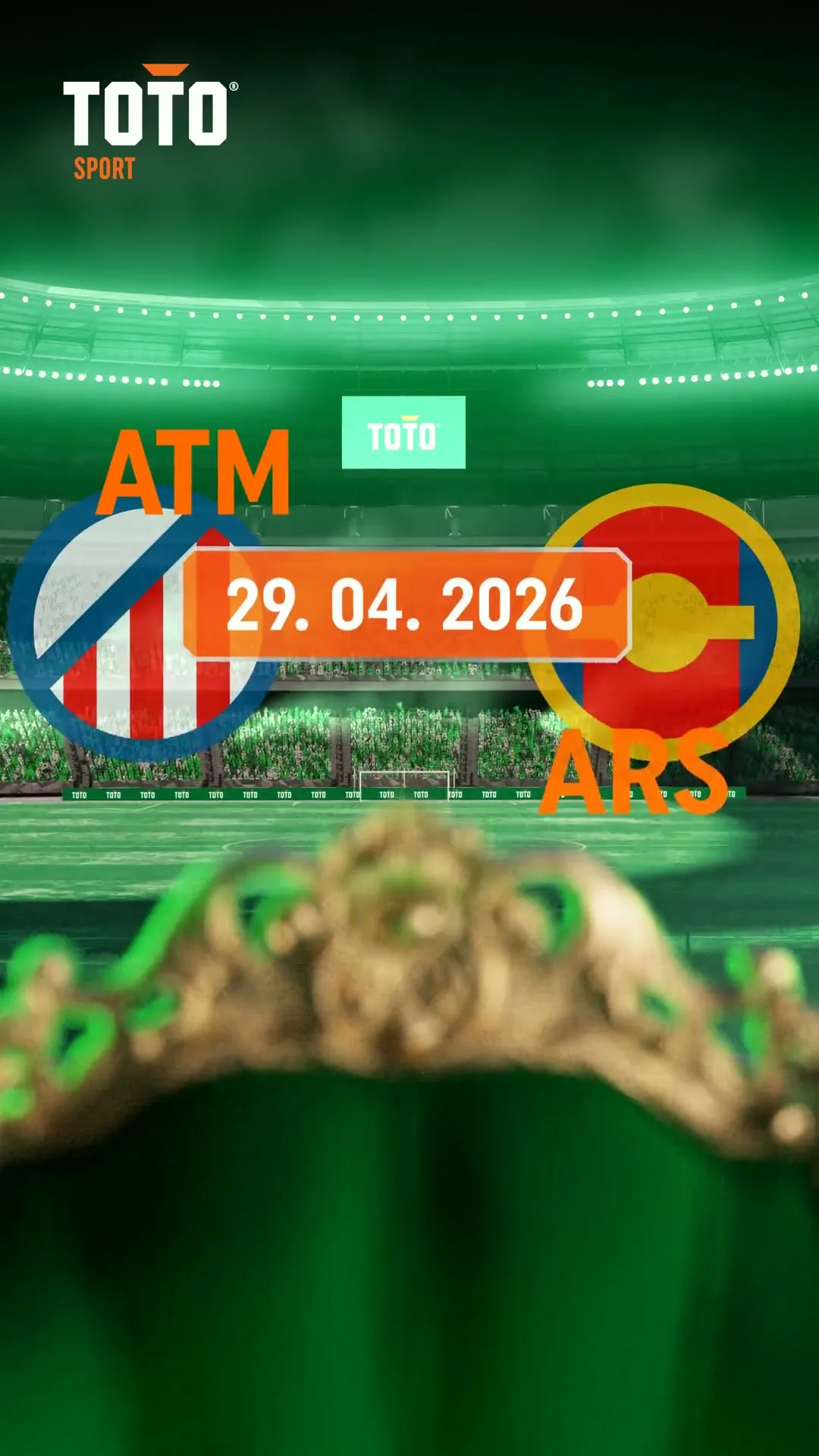 TOTO Sport wedstrijddatum 29.04.2026 Atletico Madrid tegen Arsenal in stadion