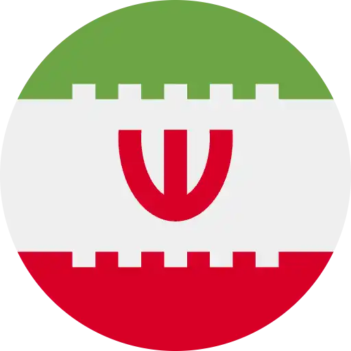 vlag van Iran rond icoon